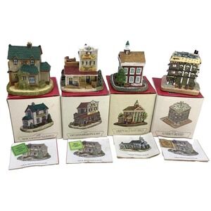 Vtg Lot Of 4 Liberty Falls Community AH80‎ AH89 AH107 AH90 NIB